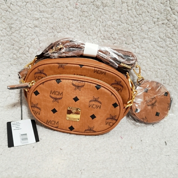 MCM Bags Mcm Small Essential Visetos Original Crossbody Bag Poshmark
